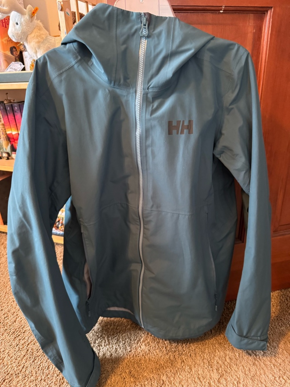 Helly Hansen Women's Teal Waterproof Hooded Jacket - Picture 2 of 5